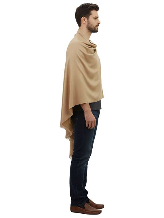 men solid pashmina shawl - 22224520 -  Standard Image - 2