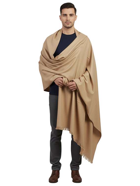 men solid pashmina shawl - 22224521 -  Standard Image - 2
