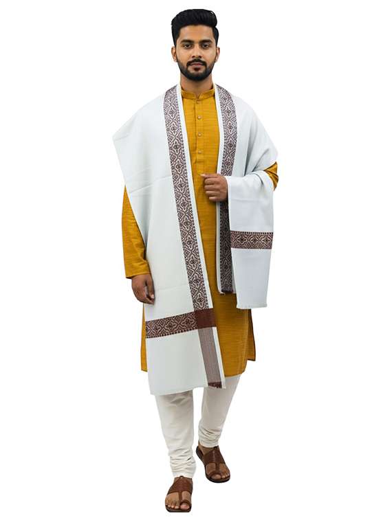 men solid pashmina shawl - 22224533 -  Standard Image - 2