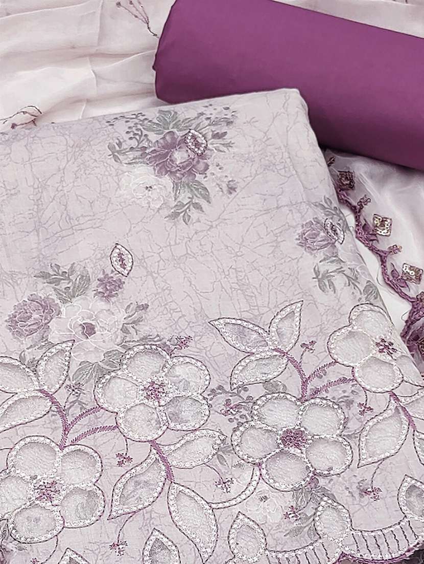 women floral embroidered unstitched suit set - 22224666 -  Standard Image - 2