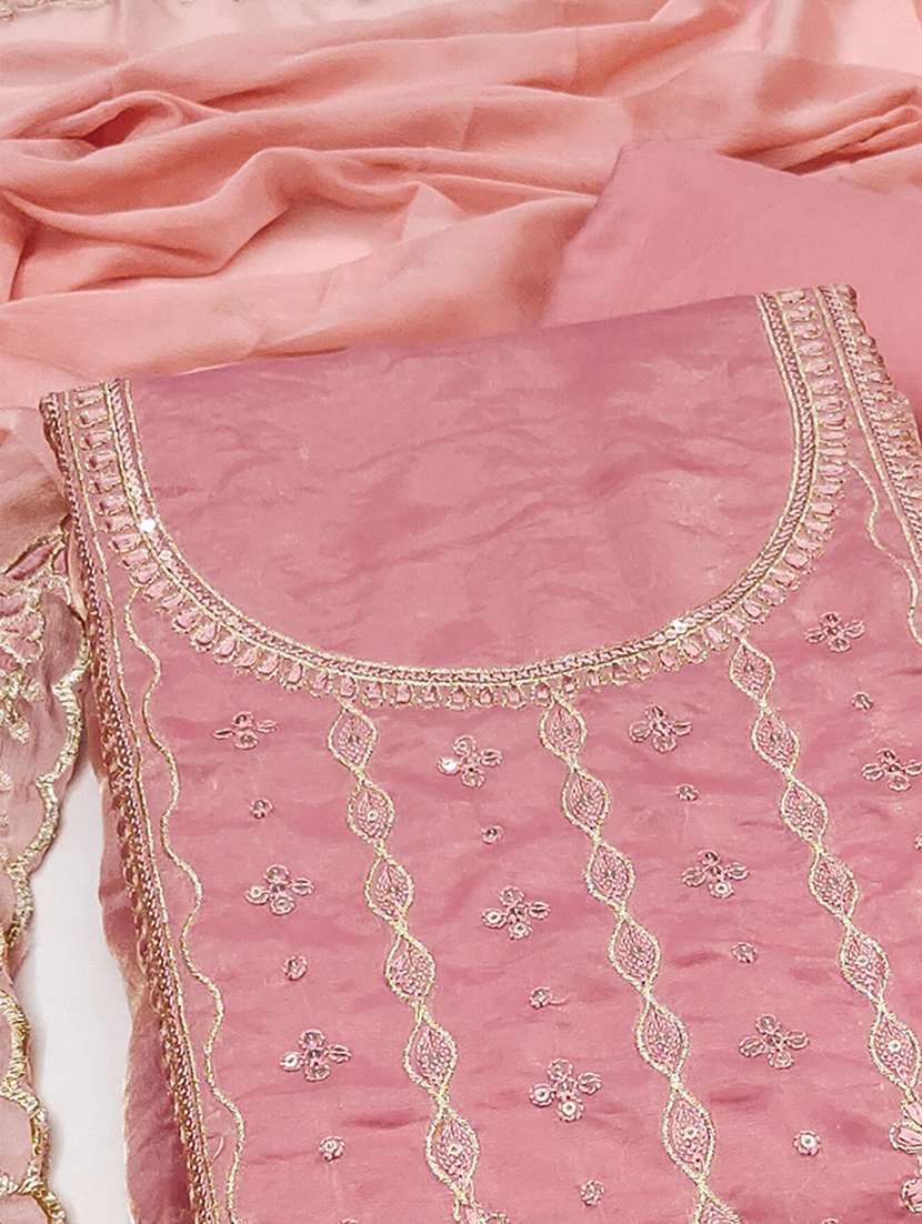 women solid with work embroidered unstitched suit set - 22224673 -  Standard Image - 2