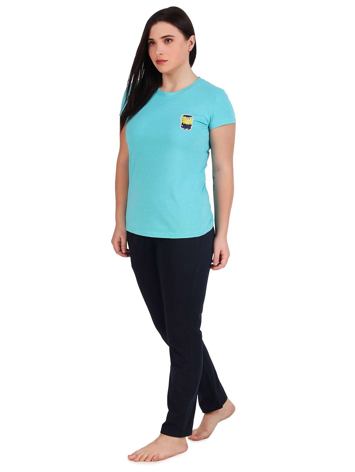 women printed nightwear pyjama set - 22224690 -  Standard Image - 2