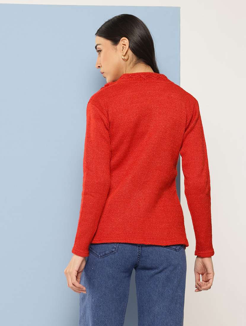 women self designed long sleeve cardigan - 22224800 -  Standard Image - 2