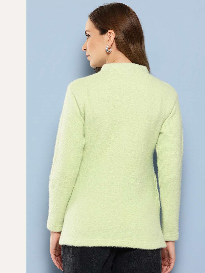 women self designed long sleeve cardigan - 22224802 -  Standard Image - 2