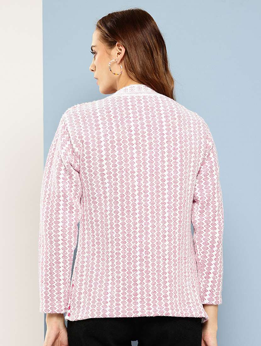 women self designed long sleeve cardigan - 22224812 -  Standard Image - 2