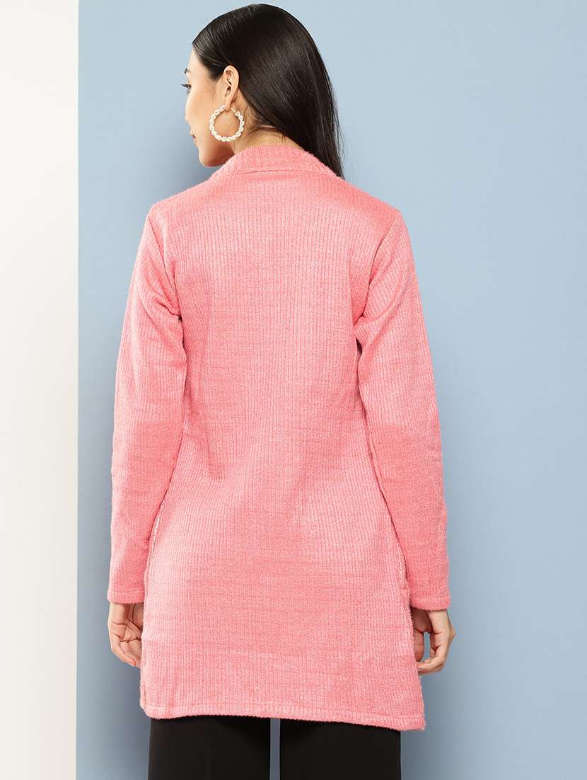 women self designed long sleeve cardigan - 22224822 -  Standard Image - 2