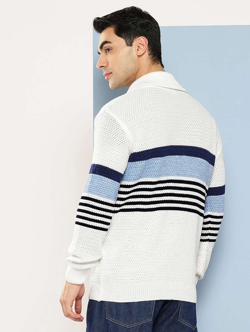 men striped long sleeve regular fit pullover  - 22224959 -  Standard Image - 2
