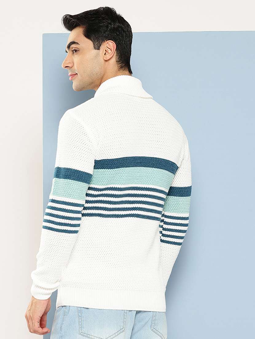 men striped long sleeve regular fit pullover  - 22224960 -  Standard Image - 2