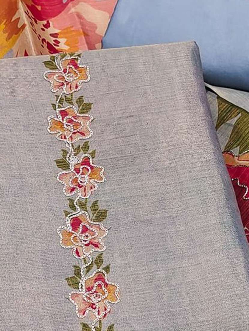 women floral embroidered unstitched suit set - 22224973 -  Standard Image - 2