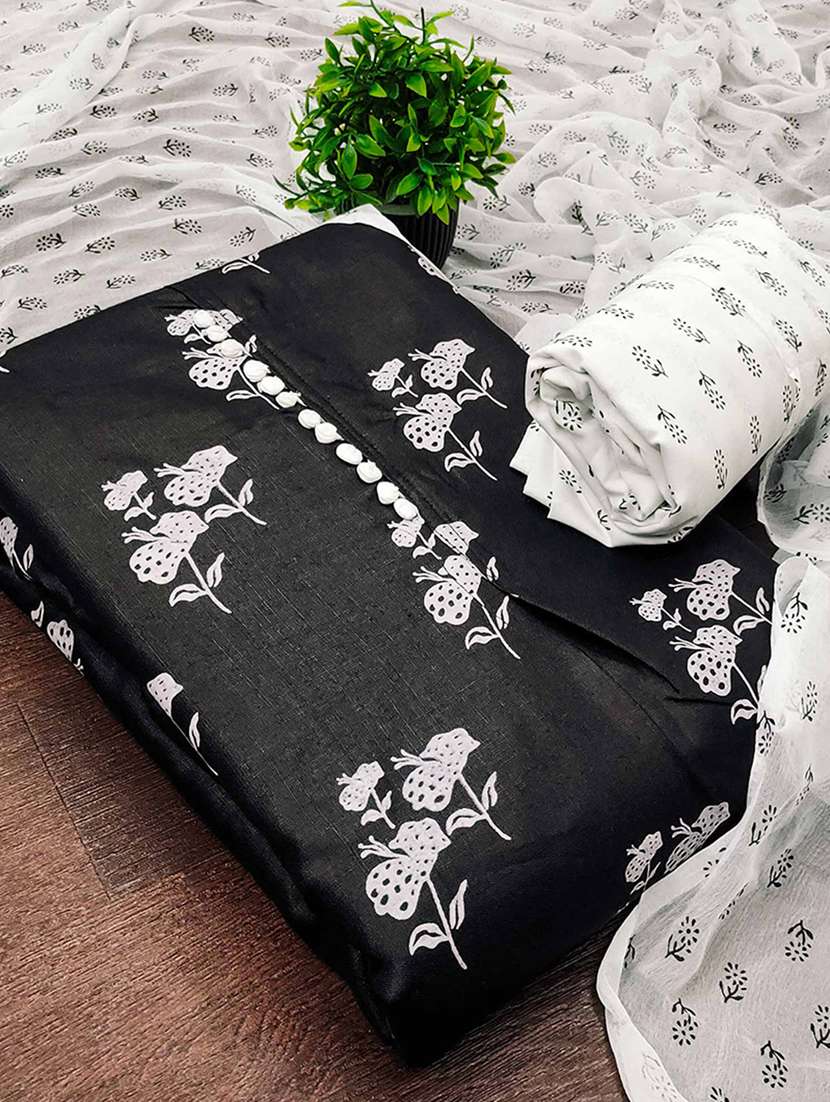 women floral printed unstitched suit set - 22224996 -  Standard Image - 2