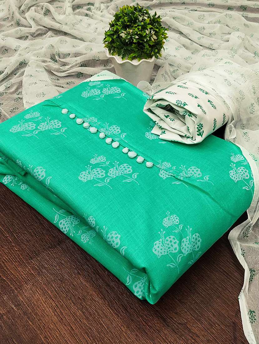 women floral printed unstitched suit set