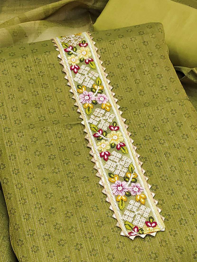 women self design embroidered unstitched suit set - 22225045 -  Standard Image - 2