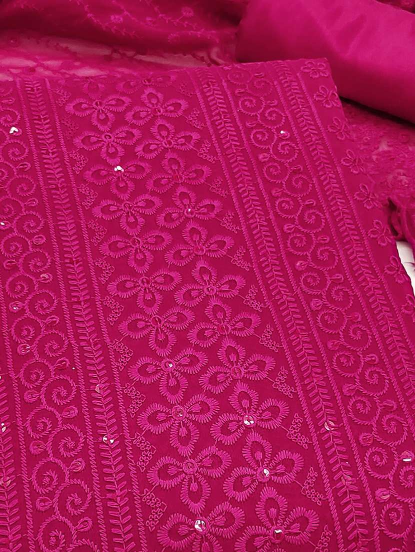 women solid with work embroidered unstitched suit set - 22225065 -  Standard Image - 2