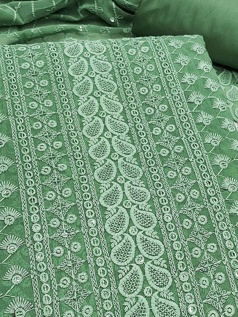 women solid with work embroidered unstitched suit set - 22225066 -  Standard Image - 2