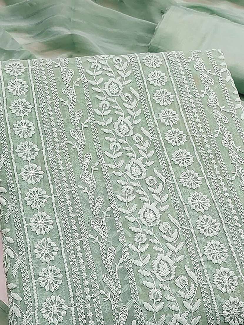 women solid with work embroidered unstitched suit set - 22225088 -  Standard Image - 2