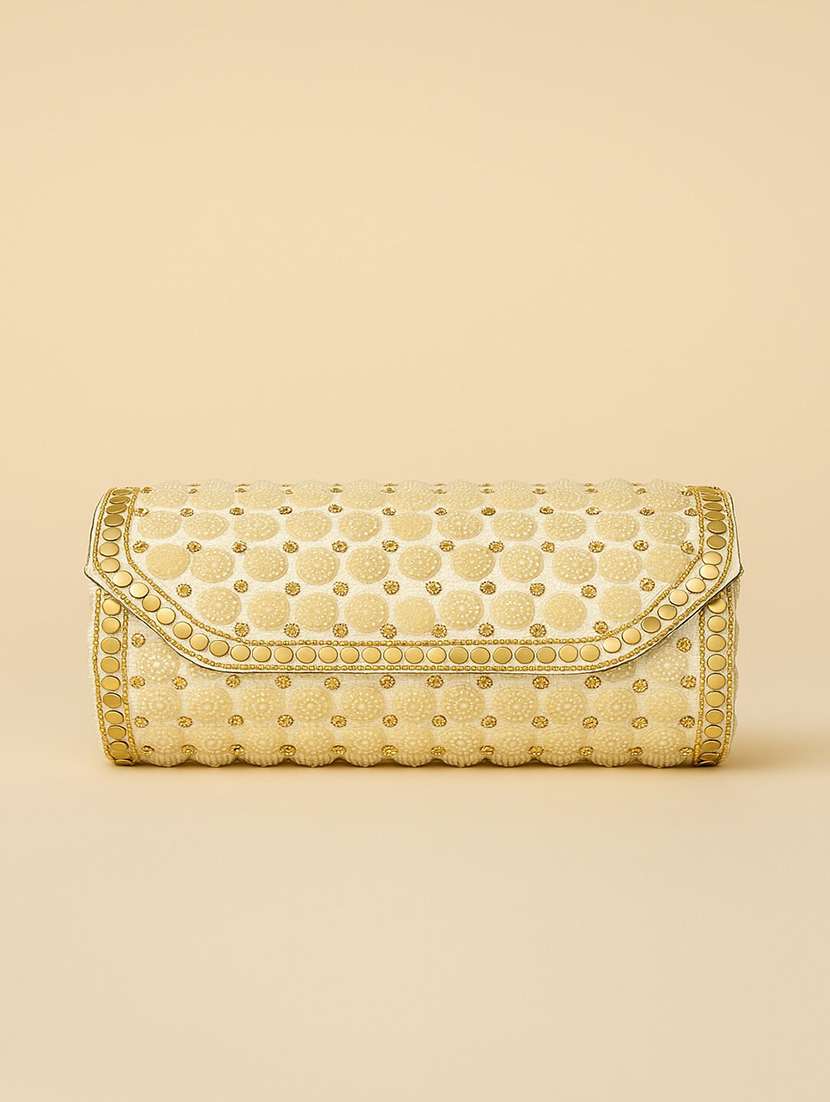 embellished clutch with chain strap - 22225200 -  Standard Image - 2