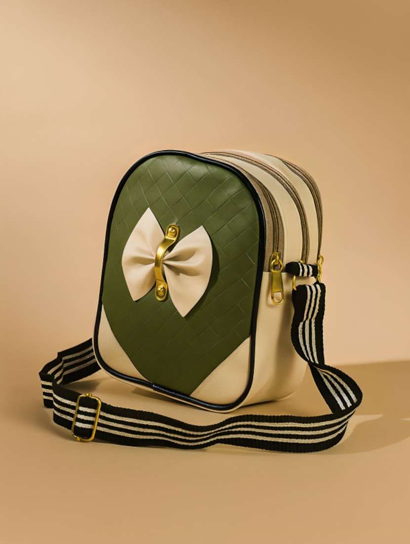 girls sling bags with bow design - 22225205 -  Standard Image - 2