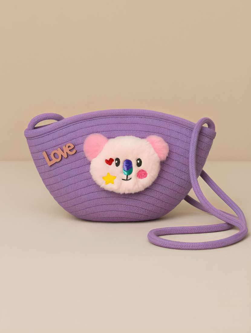 women purple sling bag
