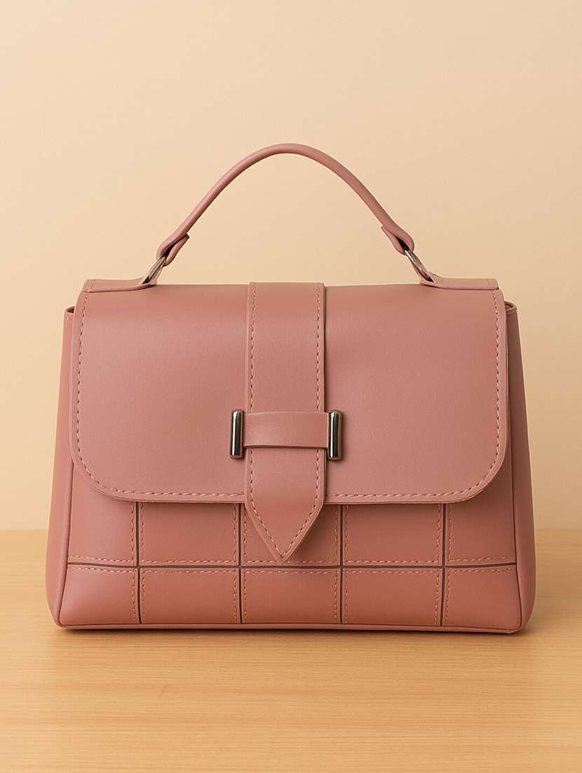 women solid structured pu sling bag - 22225265 -  Standard Image - 2