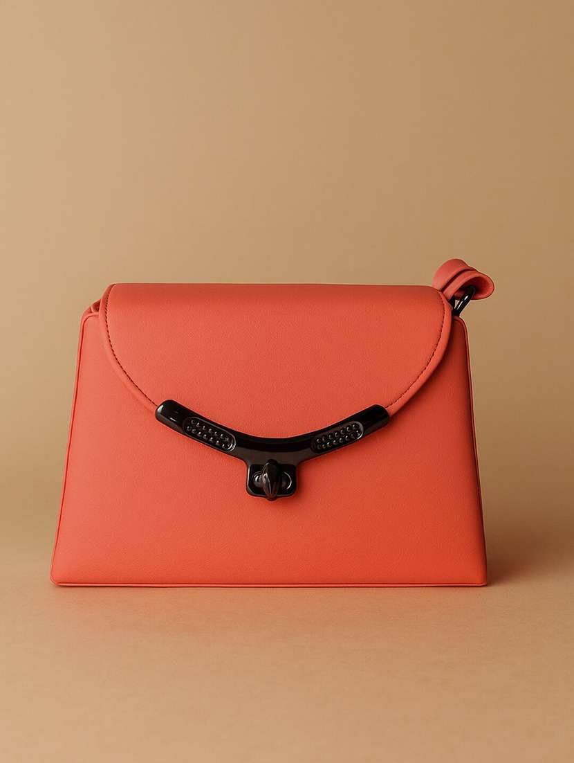 women solid structured pu sling bag - 22225266 -  Standard Image - 2