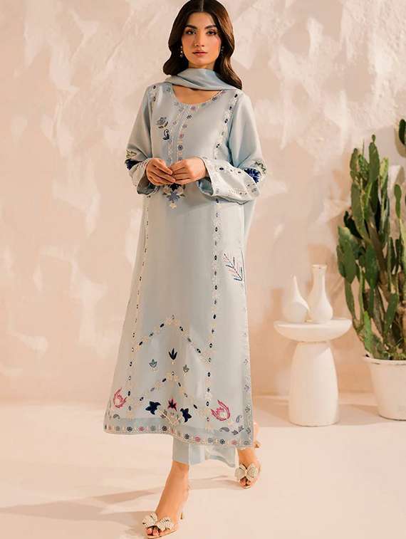 women floral long sleeve kurta pant with dupatta set - 22225305 -  Standard Image - 2