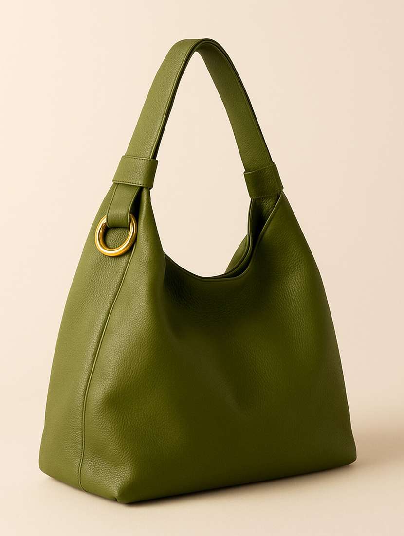 women solid pu structured shoulder bag - 22225315 -  Standard Image - 2