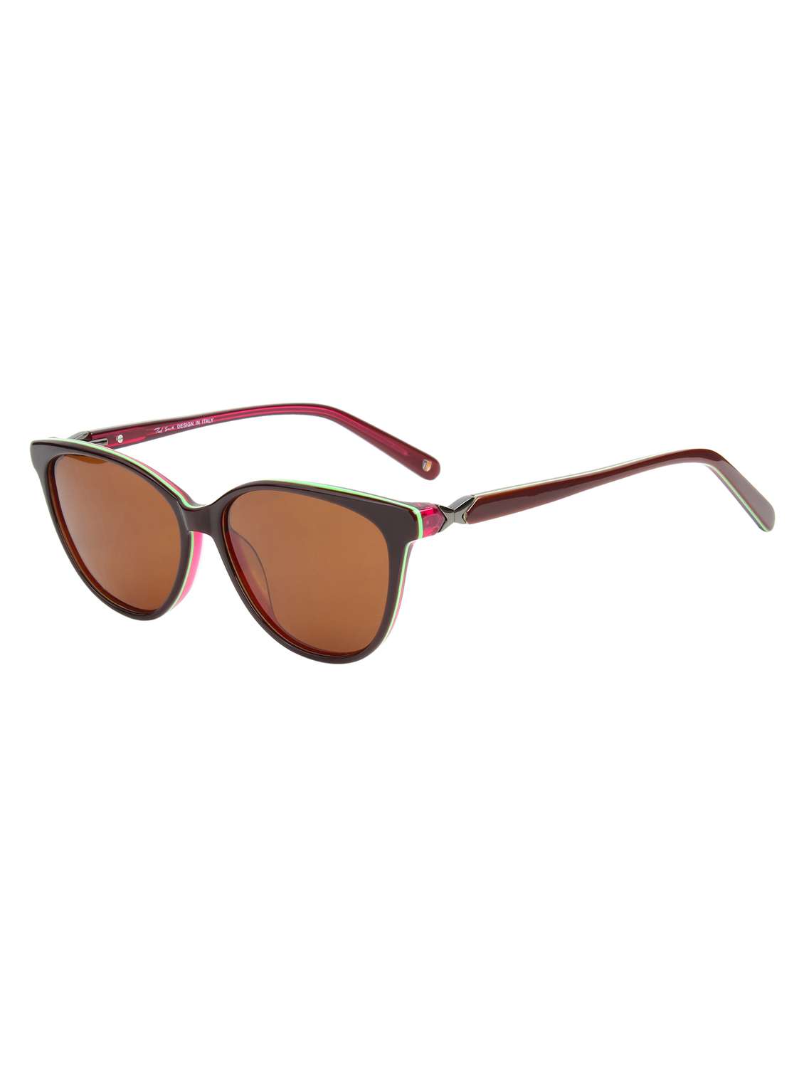 ted smith women full rim cateye sunglasses with polarised lens . - 22225325 -  Standard Image - 2