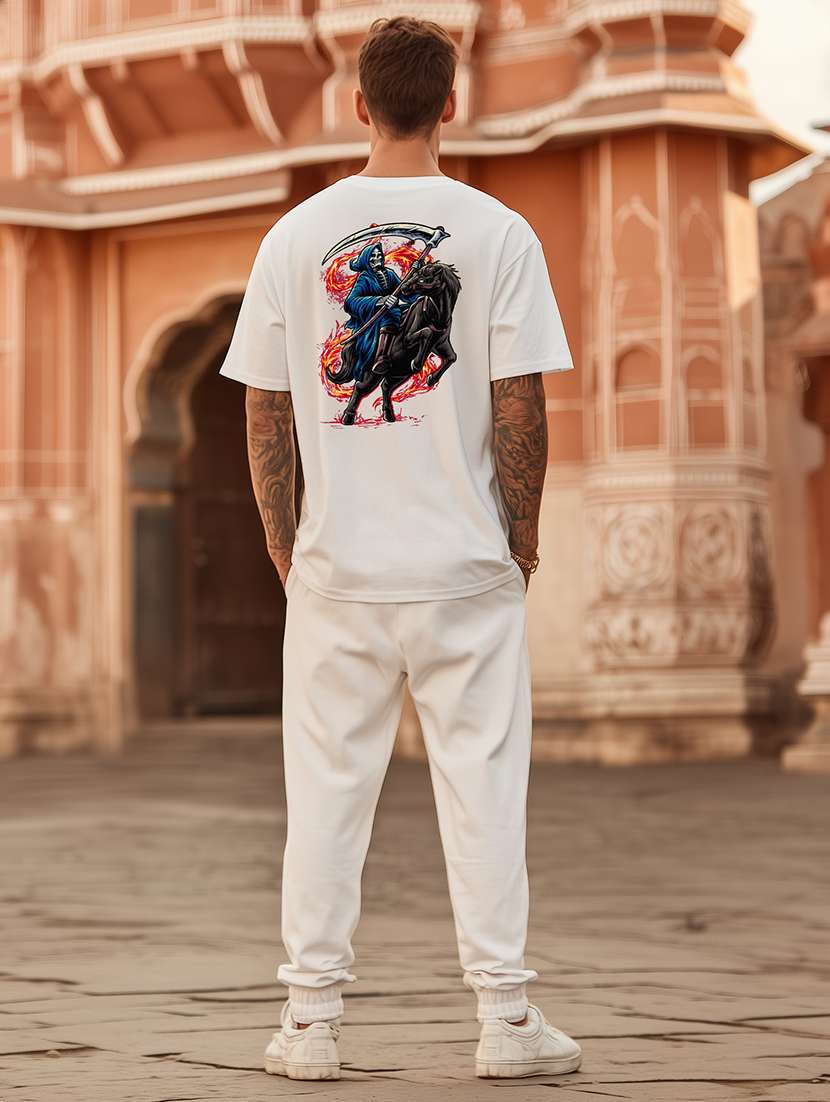 men printed short sleeve oversized t-shirt - 22225331 -  Standard Image - 2