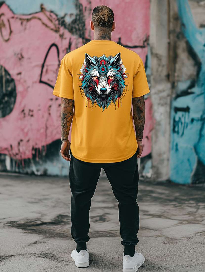 men printed short sleeve oversized t-shirt - 22225350 -  Standard Image - 2