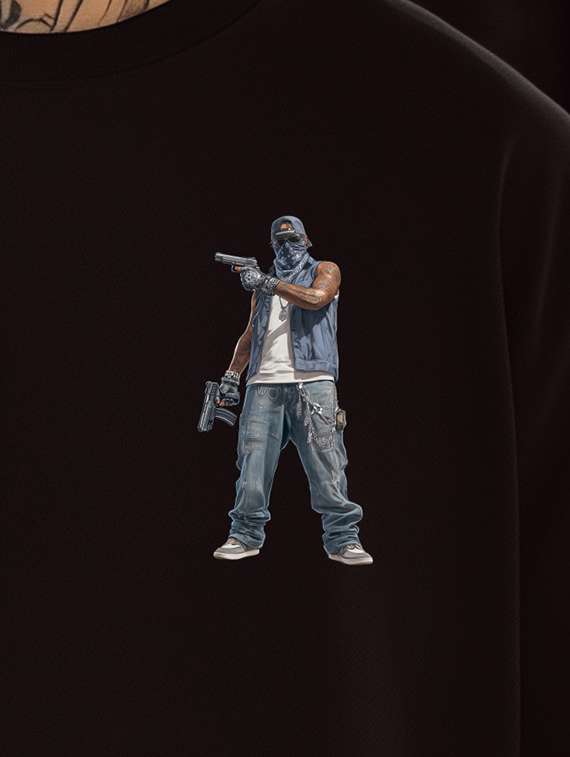 men printed short sleeve oversized t-shirt - 22225353 -  Standard Image - 2