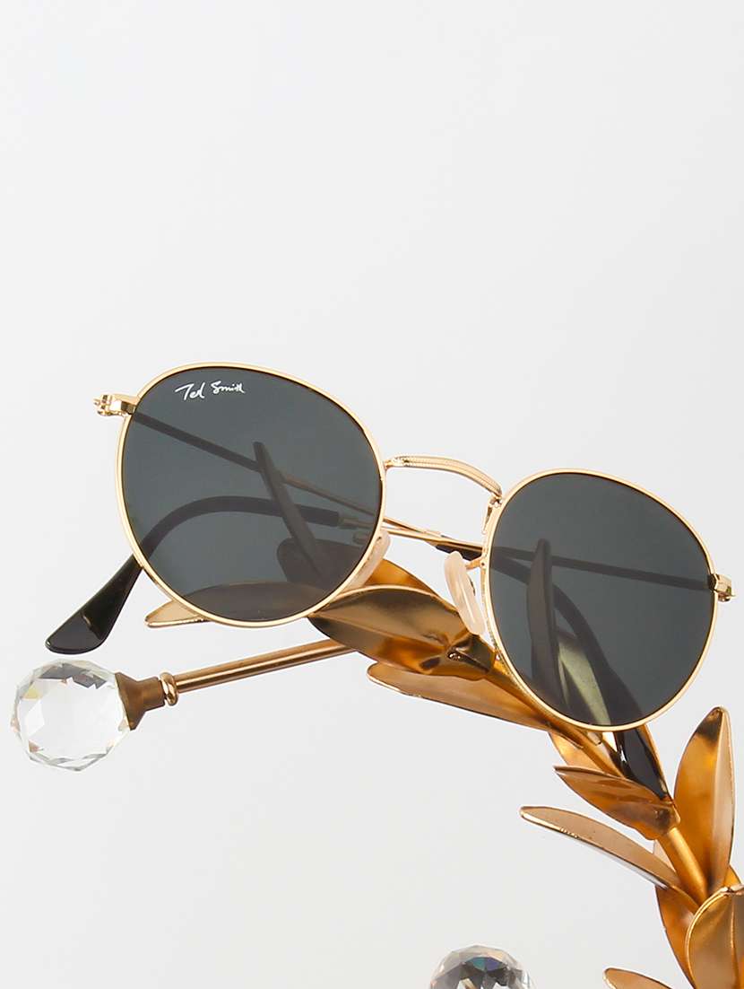 ted smith unisex round sunglasses 