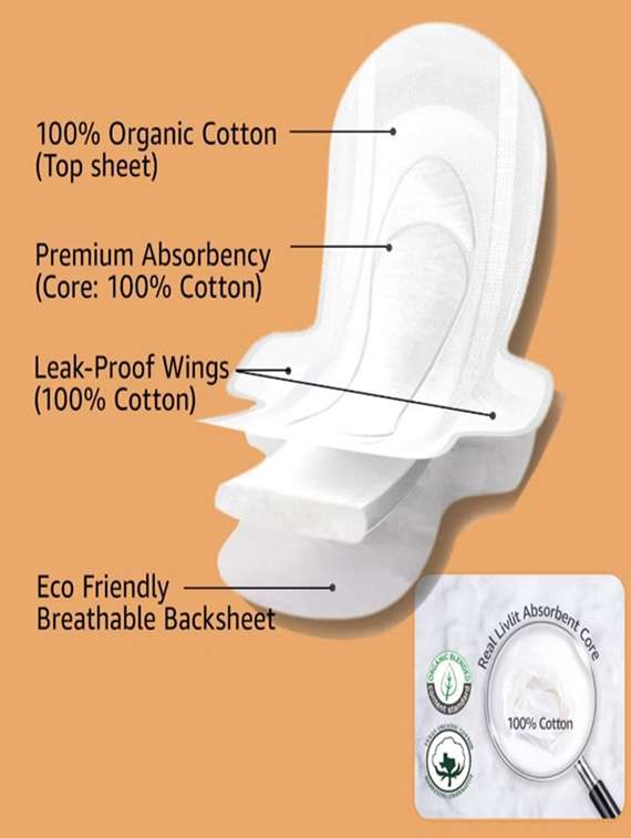 soft & rash free sanitary pads for women|xl- ped - 22225410 -  Standard Image - 2