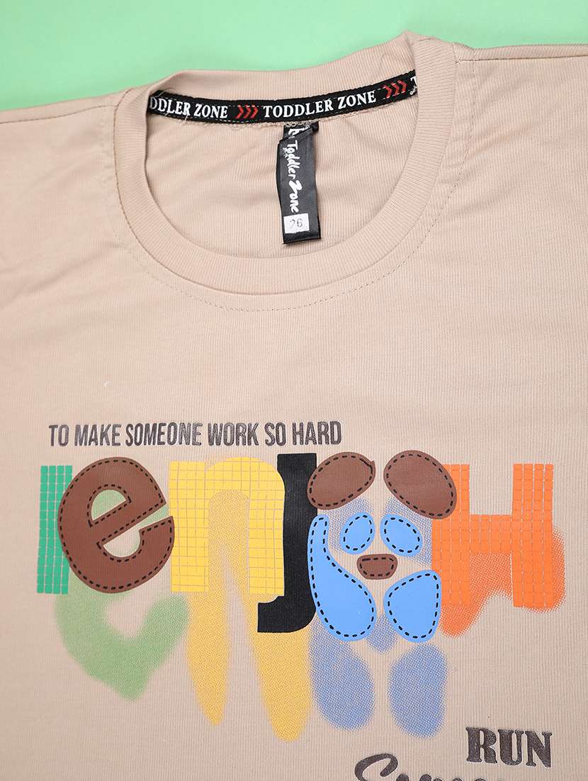 kids printed shorts & t-shirt co-ords set - 22226045 -  Standard Image - 2