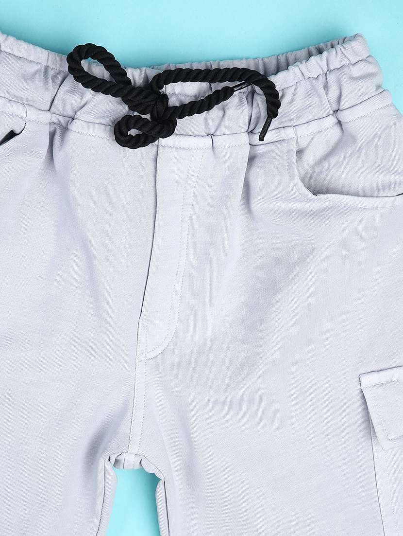 kids solid shorts & t-shirt co-ords set - 22226058 -  Standard Image - 2