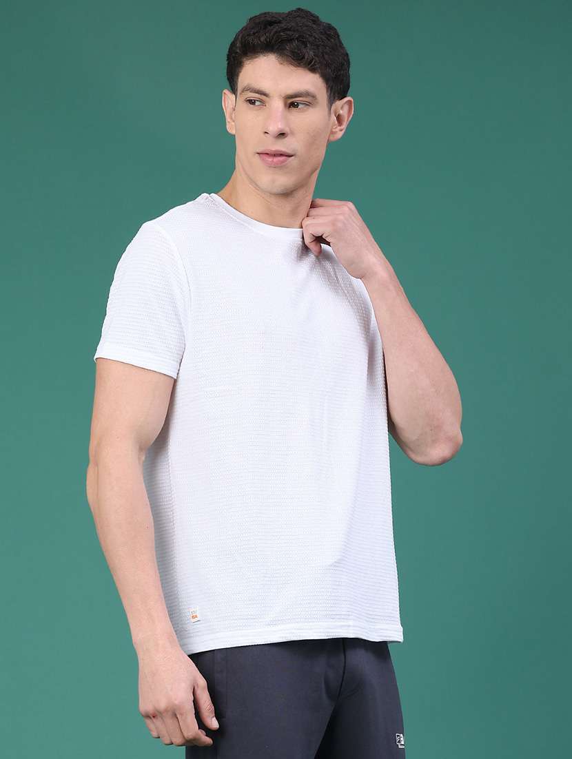 men self design short sleeve slim fit t-shirt - 22226104 -  Standard Image - 2