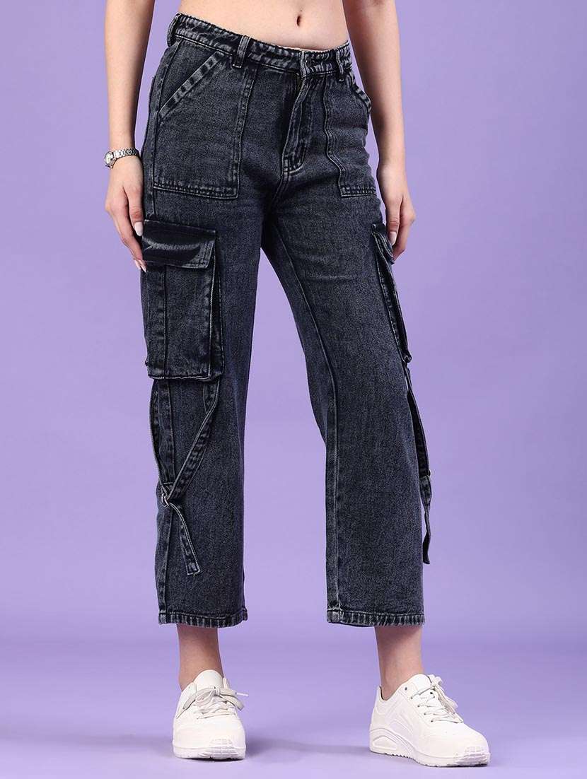 women black denim jean