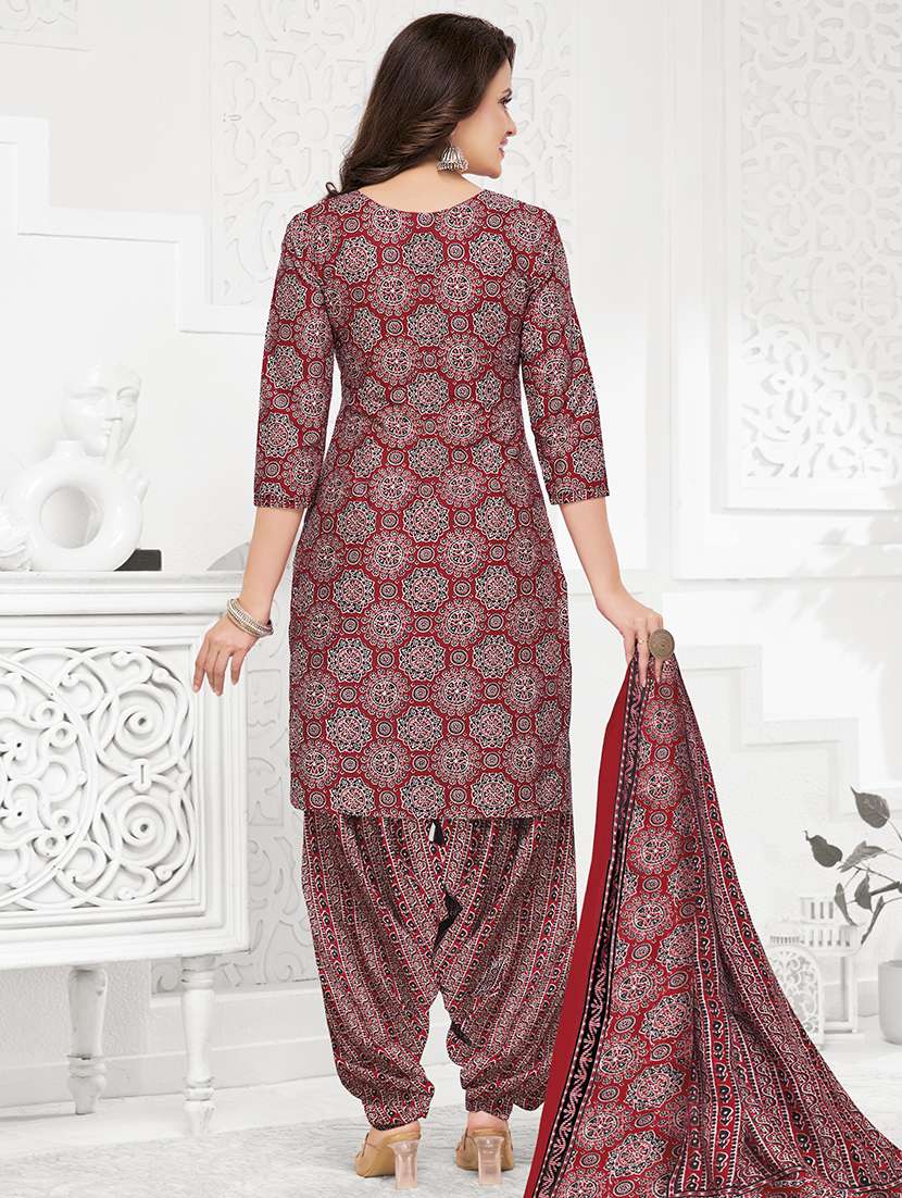 women printed unstitched salwar suit set - 22226436 -  Standard Image - 2