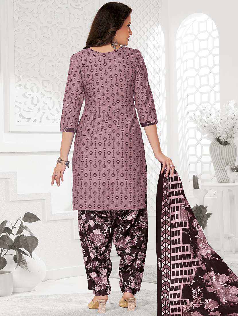 women printed unstitched salwar suit set - 22226438 -  Standard Image - 2