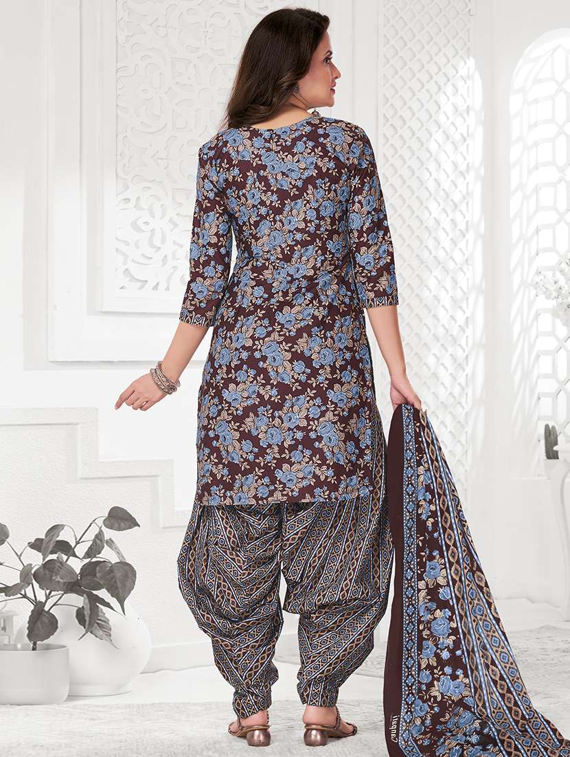 women floral unstitched salwar suit set - 22226441 -  Standard Image - 2