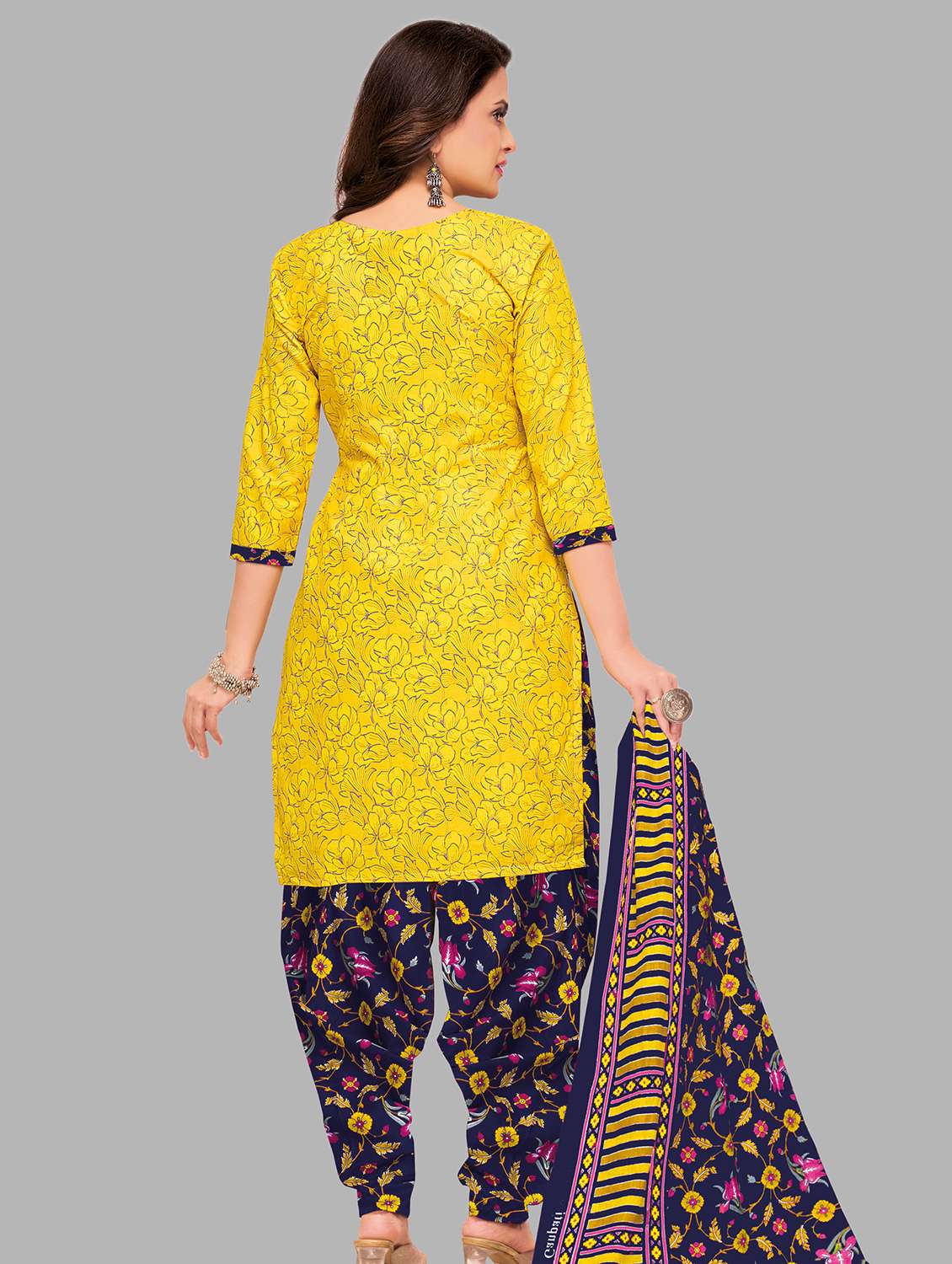 women printed unstitched suit set - 22226444 -  Standard Image - 2