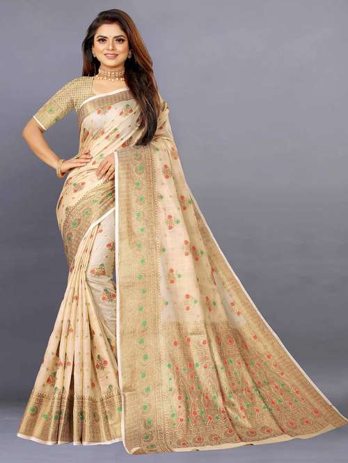 women self design banarasi saree with blouse - 22226479 -  Standard Image - 0