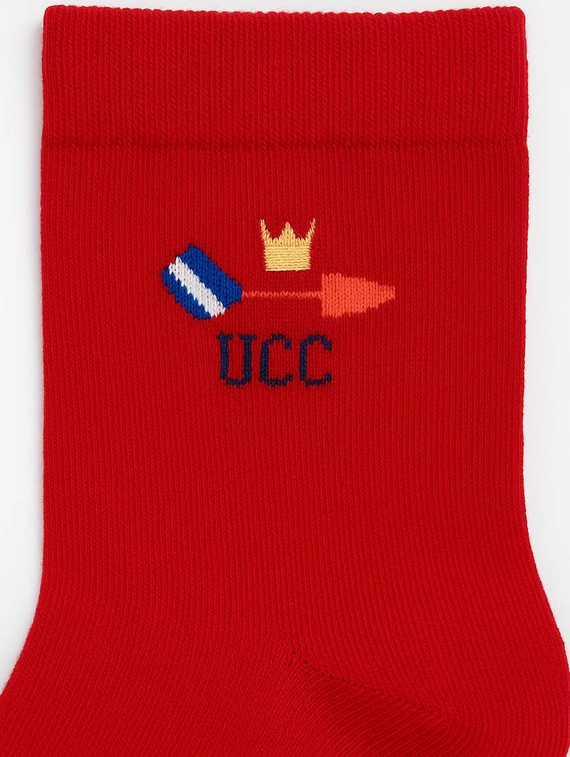 boys red solid ankle length sock - 22226500 -  Standard Image - 2