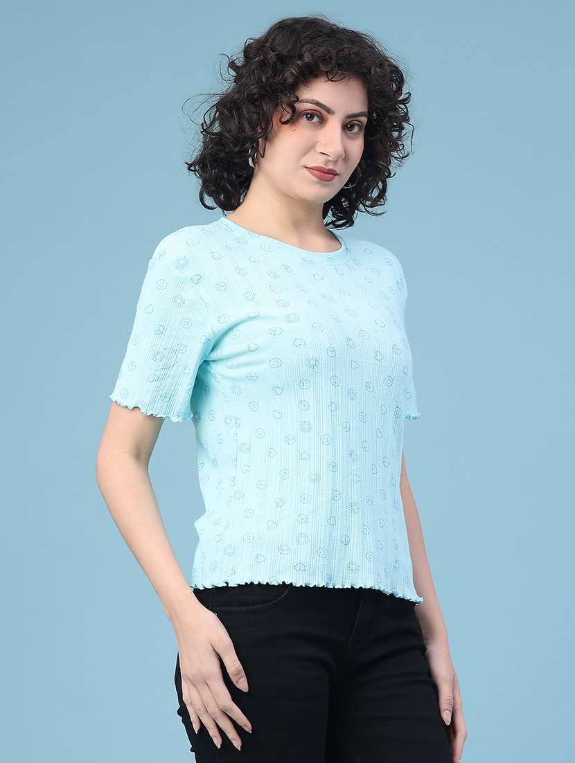 Women Printed Short Slevee T-shirt - 22226614 -  Standard Image - 2