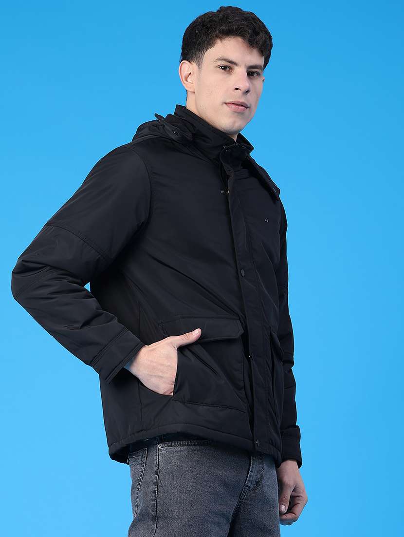 men solid long sleeve bomber jacket - 22226639 -  Standard Image - 2
