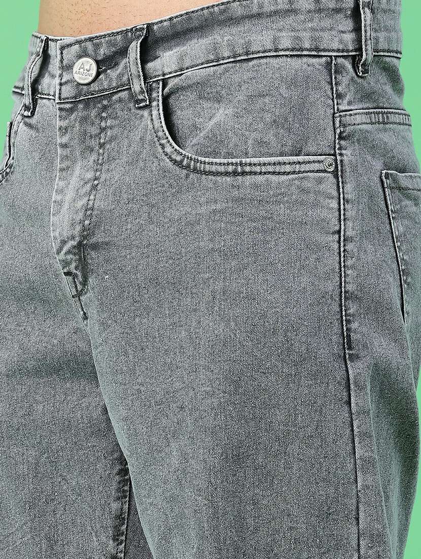 men plain mid rise relaxed fit jeans - 22226649 -  Standard Image - 2
