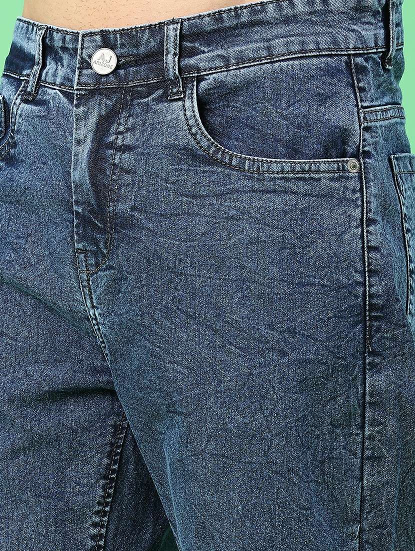 men solid mid rise tapered fit jeans - 22226650 -  Standard Image - 2