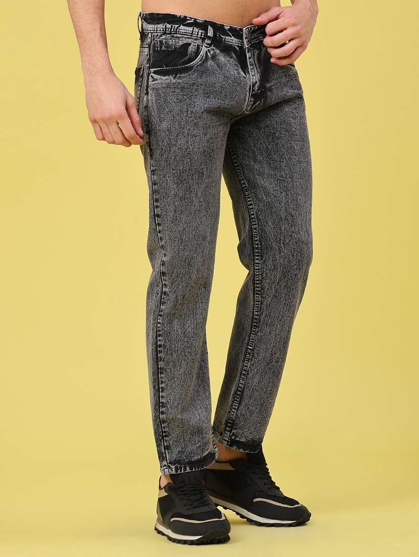 Men Plain Mid Rise Ankle Length Jeans - 22226765 -  Standard Image - 2