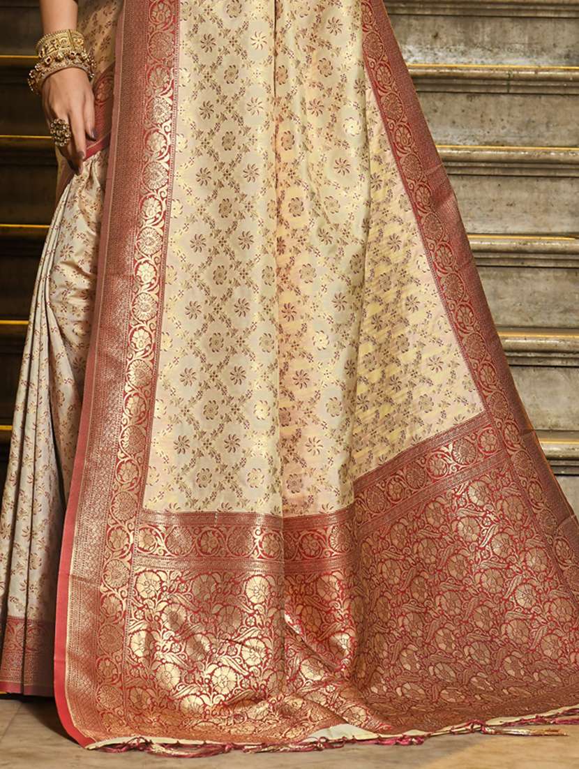 women self design banarasi saree with blouse - 22227025 -  Standard Image - 2