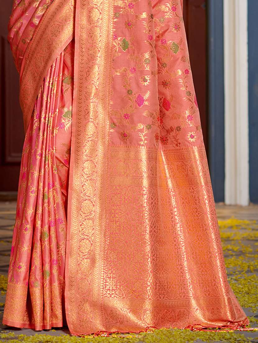 women self design banarasi saree with blouse - 22227032 -  Standard Image - 2