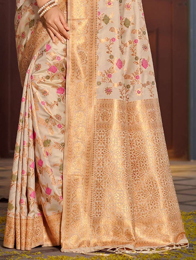 women self design banarasi saree with blouse - 22227033 -  Standard Image - 2